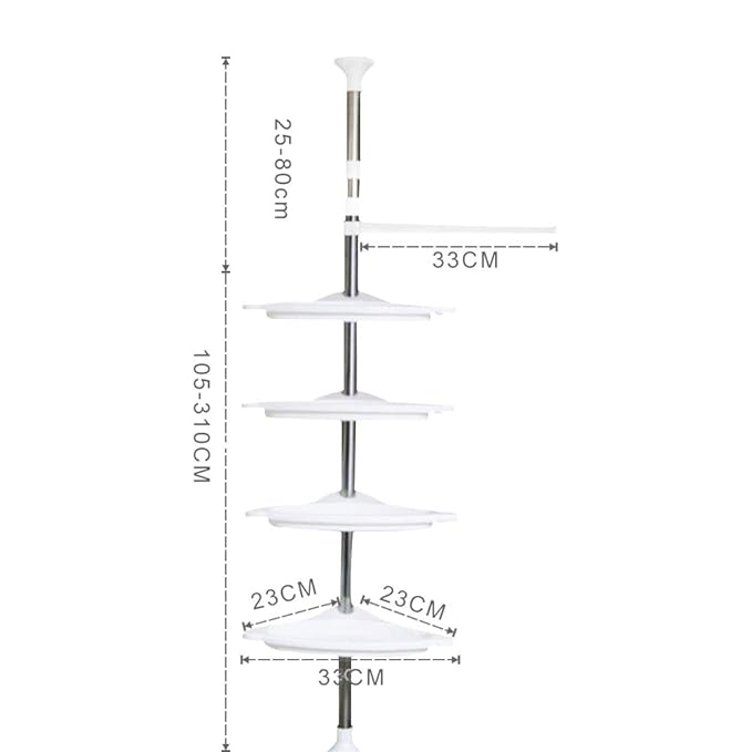 Multi-function Corner Shelf - Space Saving Storage Organizer