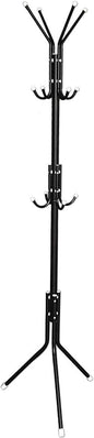 12 Hook Clothing Rack Stand - Freestanding Entryway Organizer