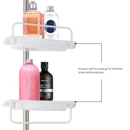 Multi-function Corner Shelf - Space Saving Storage Organizer