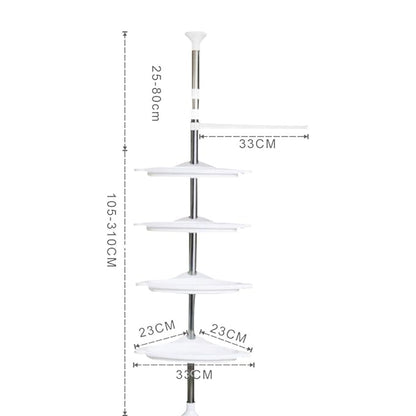 Multi-function Corner Shelf - Space Saving Storage Organizer