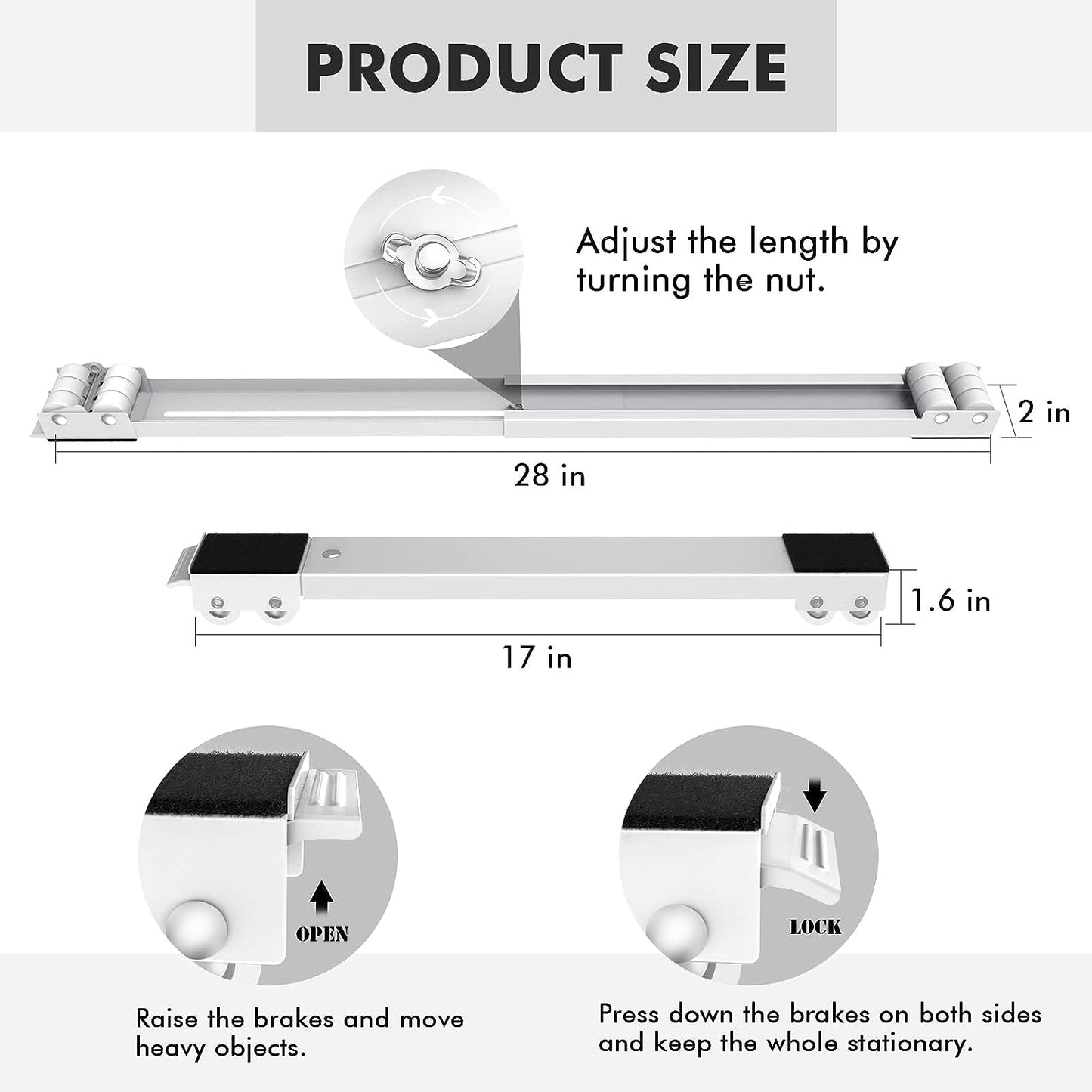 Easy DIY Furniture Mover - Heavy Duty Moving Tool & Lifter