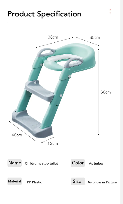 Adjustable Soft Toilet Ladder - Kids Step